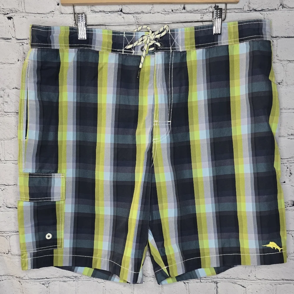 Tommy‎ Bahama Men's Plaid Swim Shorts Size XL